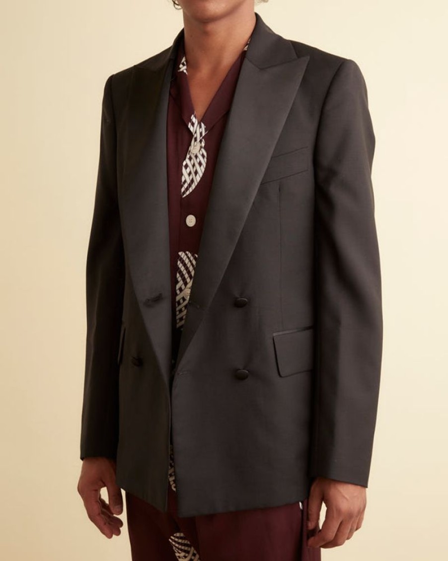 BODE New York Double-Breasted Tuxedo Jacket | Suiting