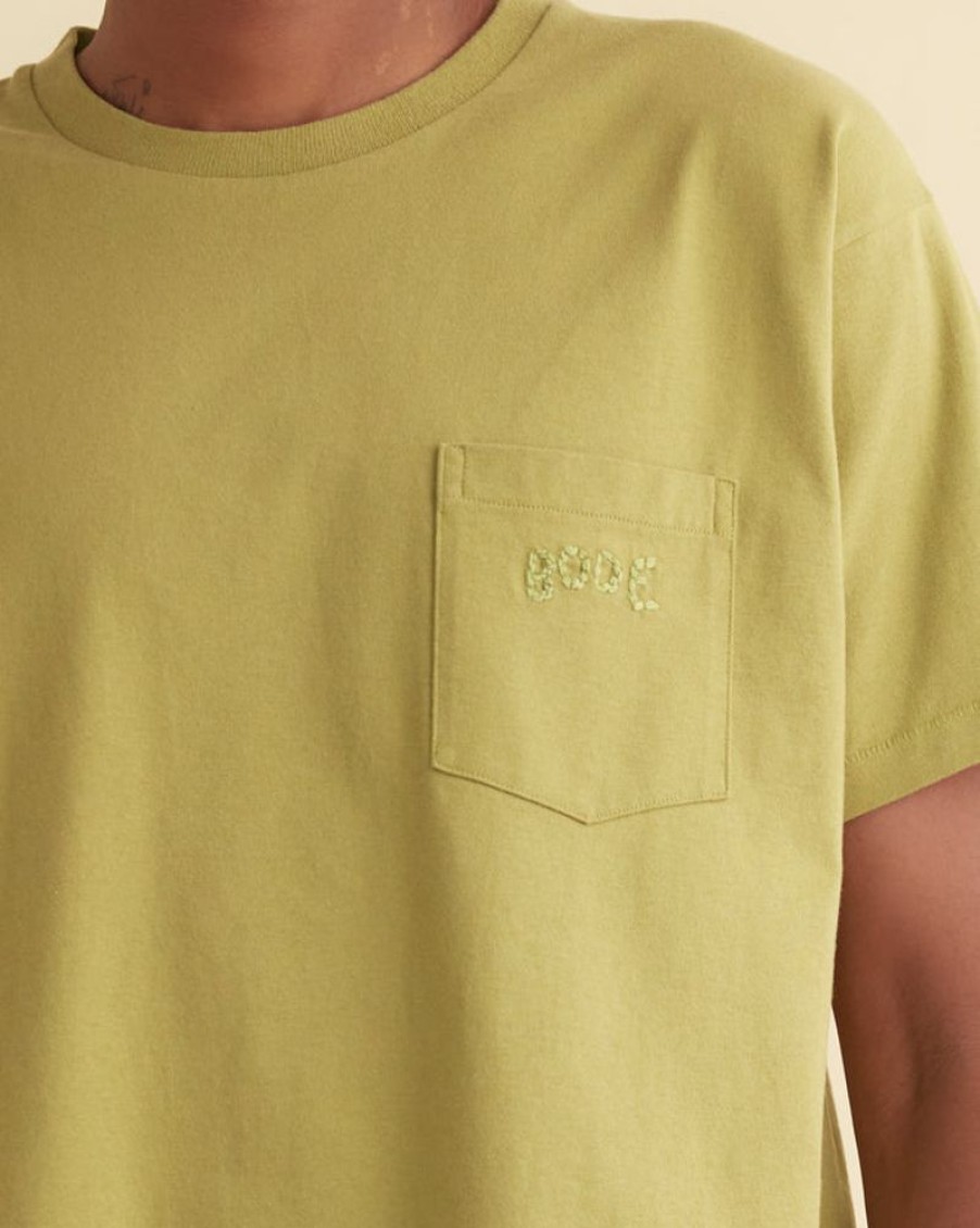 BODE New York Bode Embroidered Pocket Tee | Cut & Sew