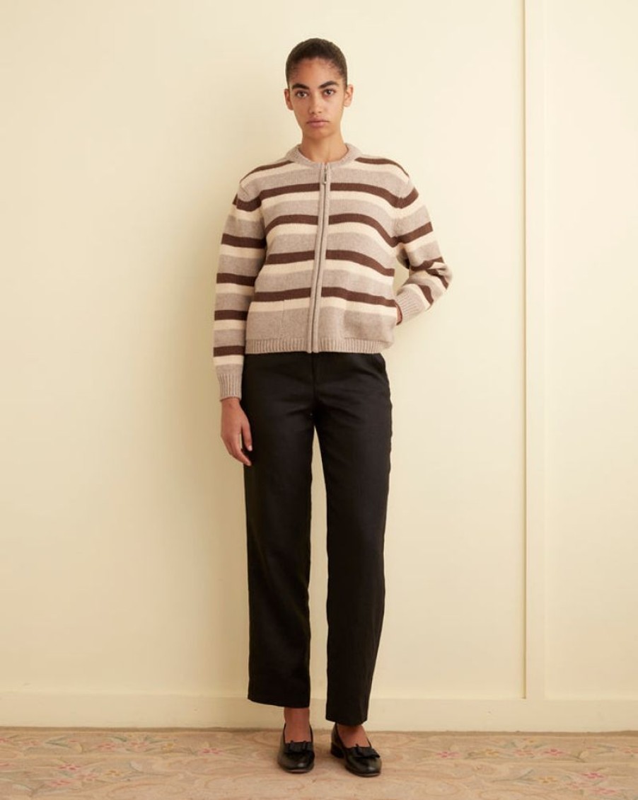 BODE New York Brewster Cardigan /Brown | Knitwear