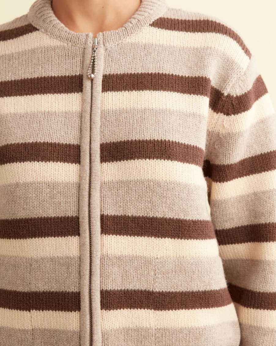 BODE New York Brewster Cardigan /Brown | Knitwear