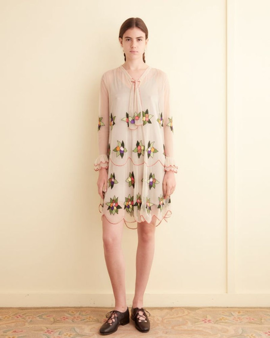 BODE New York Embroidered Suncherry Dress | Dresses