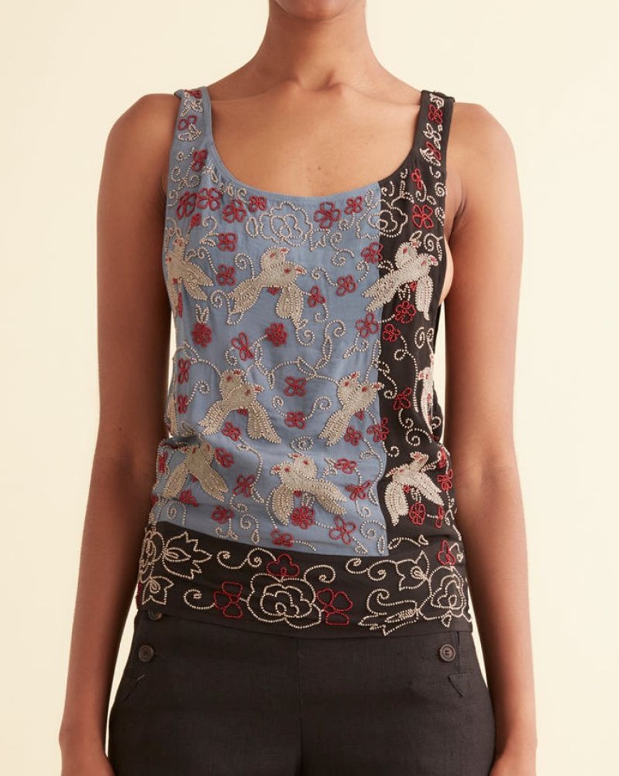 BODE New York Beaded Tropicbird Tank | Tops