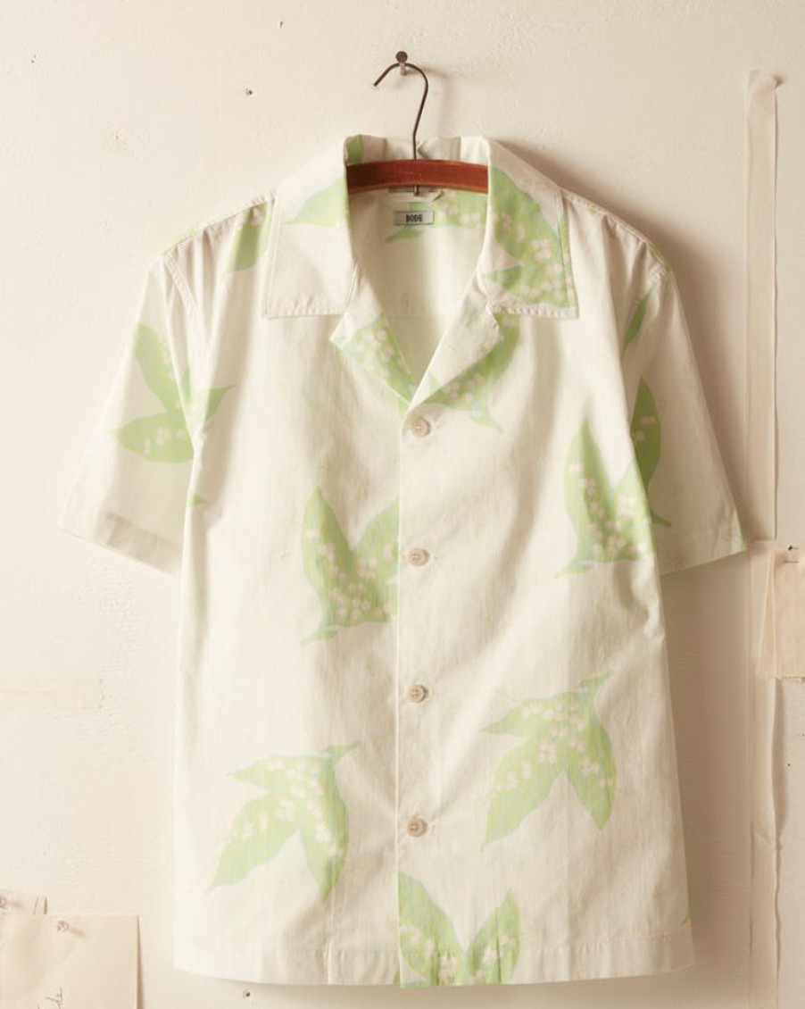 BODE New York Lily Of The Valley Short Sleeve Shirt | Shirts