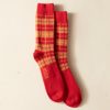 BODE New York County Plaid Socks - Red Multi | Accessories