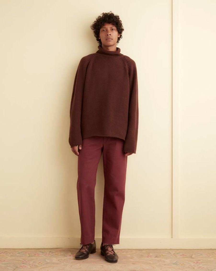 BODE New York Cashmere Rollneck - Cinnabar | Knitwear