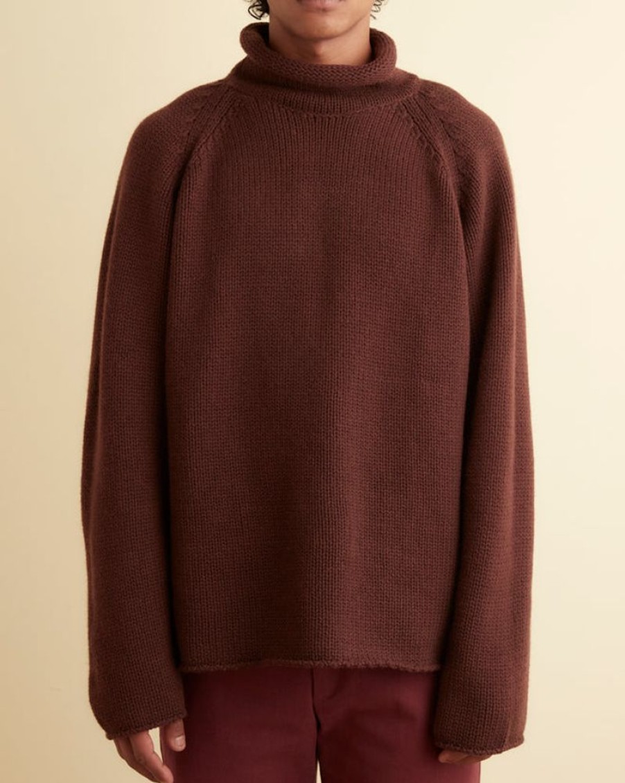 BODE New York Cashmere Rollneck - Cinnabar | Knitwear