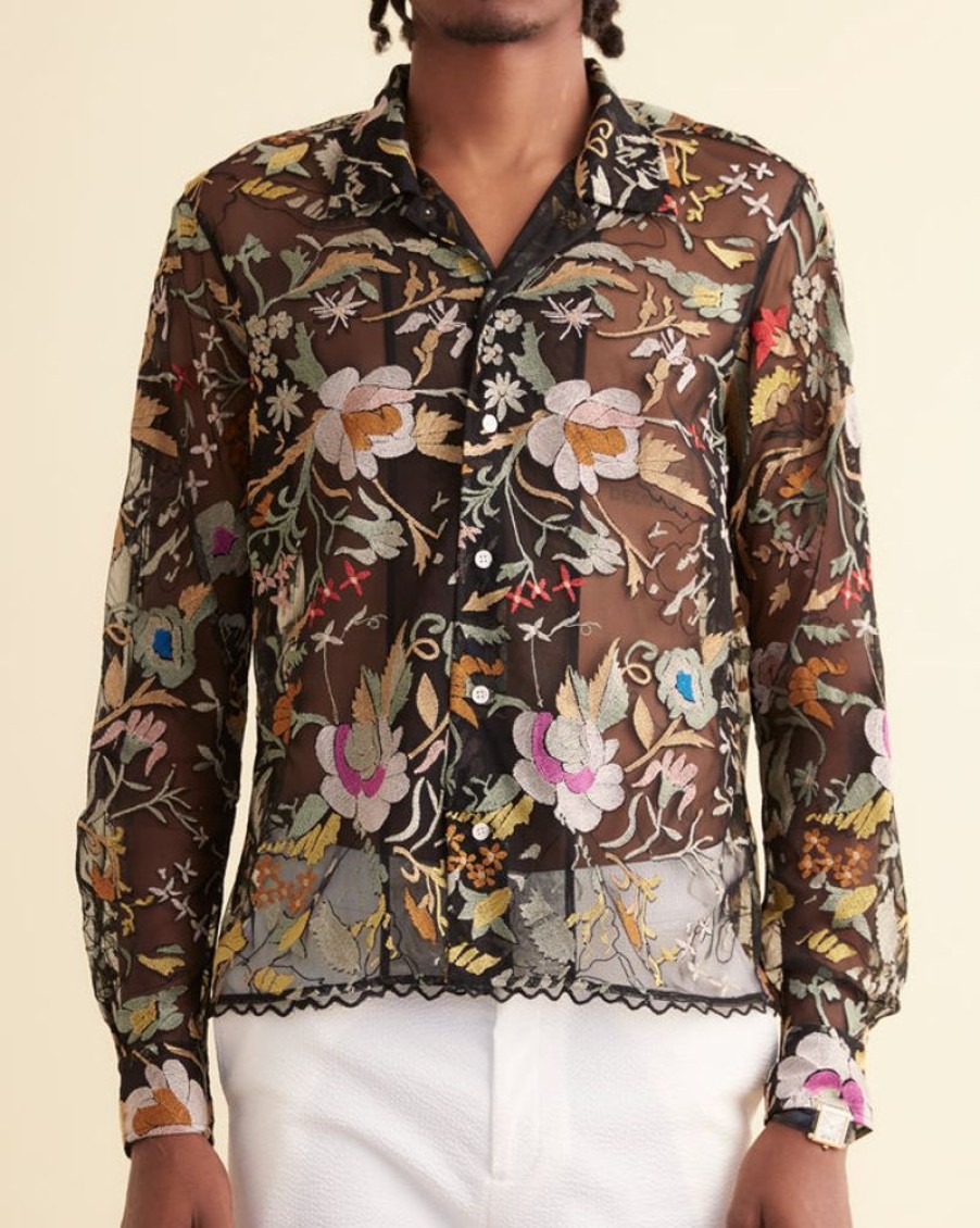 BODE New York Heirloom Floral Long Sleeve Shirt | Shirts