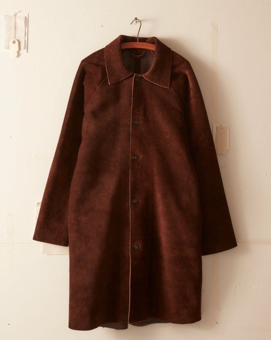 BODE New York Suede Market Coat | Outerwear