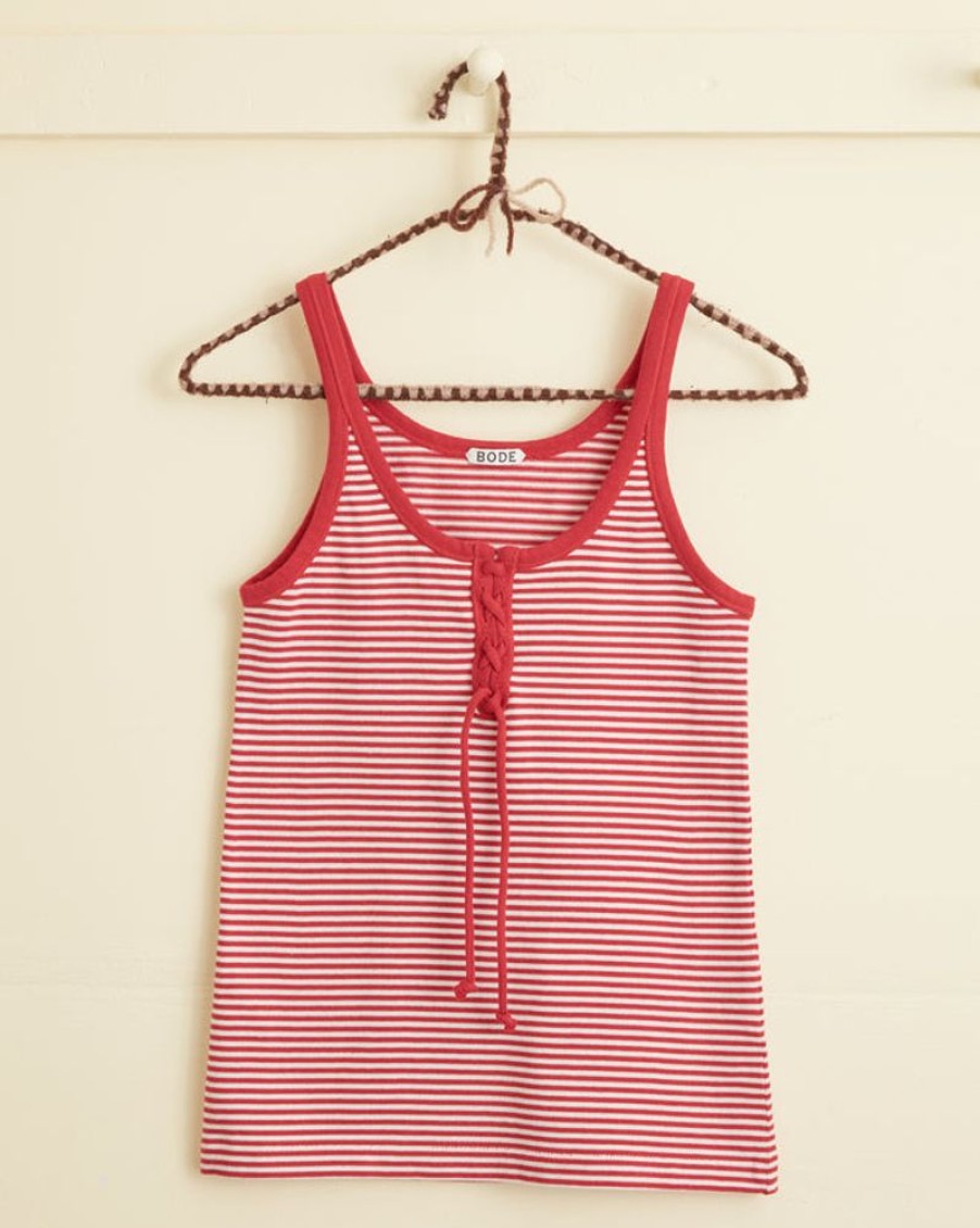 BODE New York Revere Stripe Tank | Cut And Sew