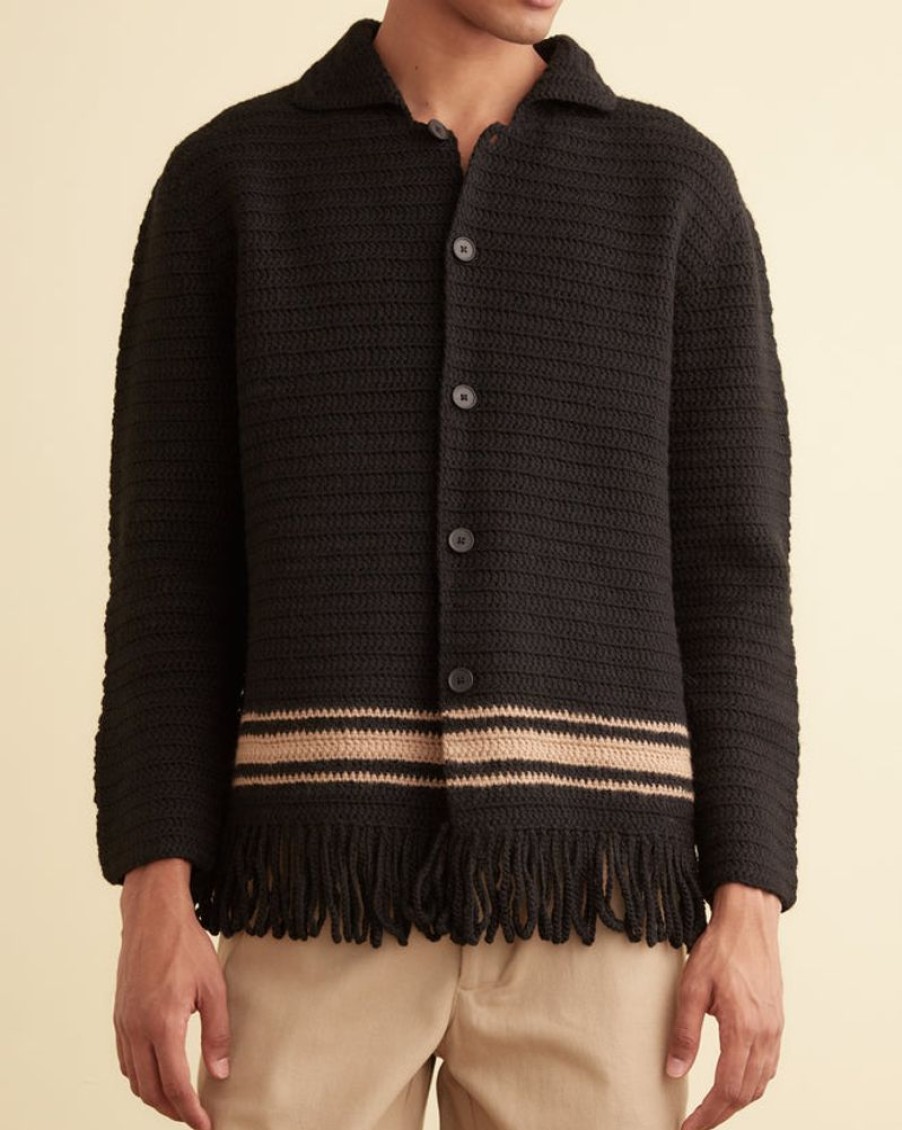 BODE New York Braided Fringe Shirt | Knitwear