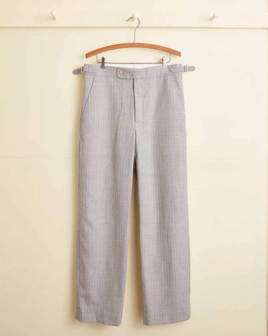 BODE New York Argent Stripe Trousers - 31 | Trousers & Pants