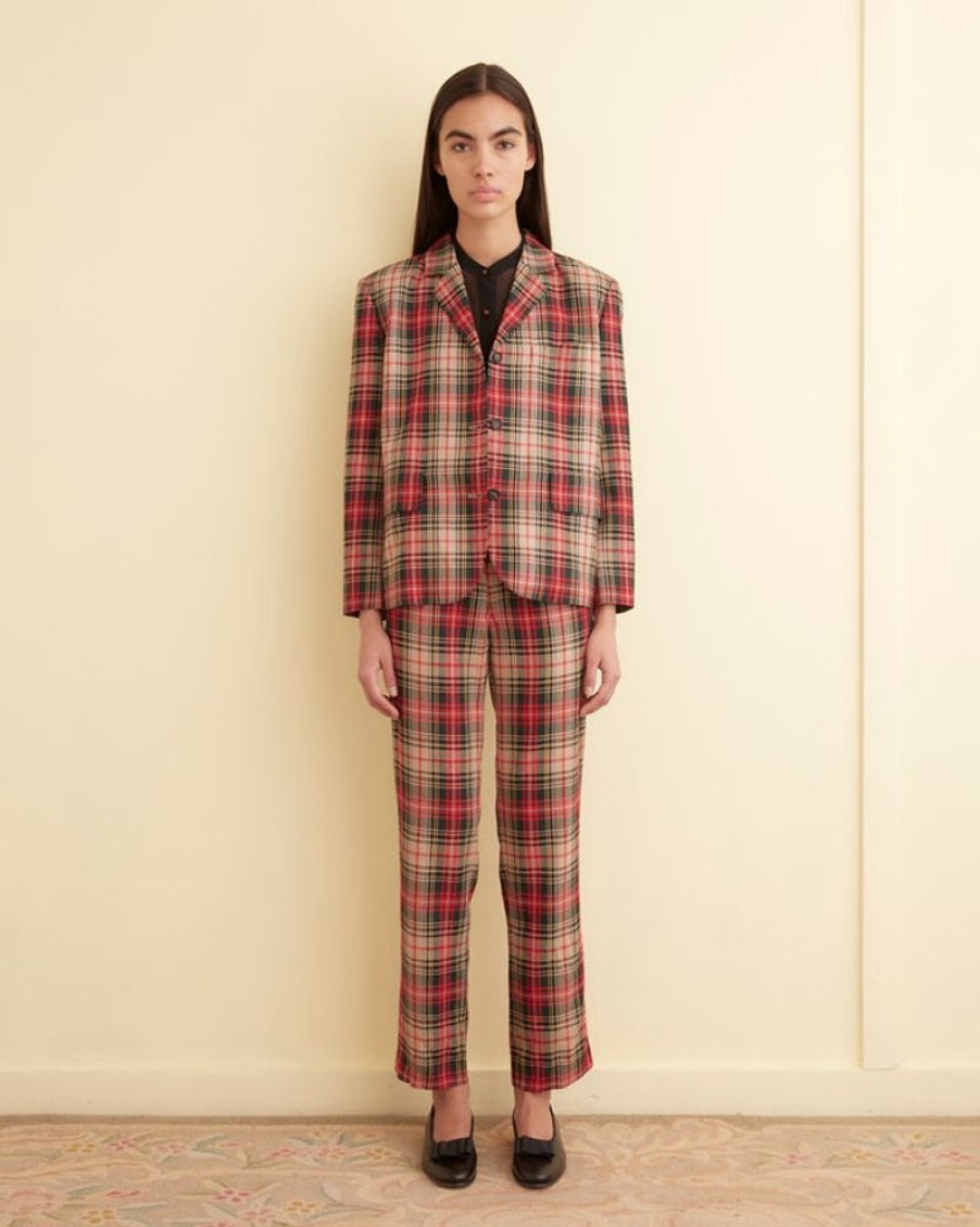 BODE New York Truro Plaid Suit Jacket | Outerwear