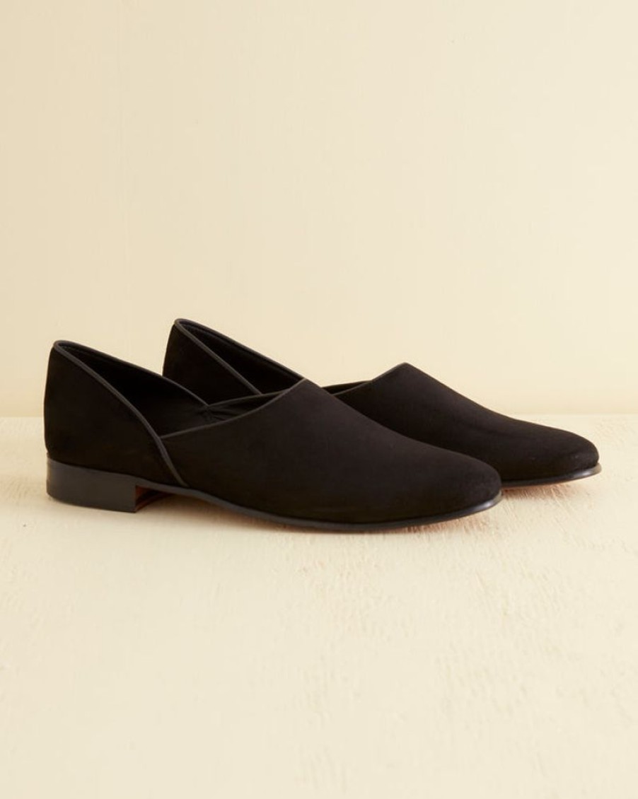 BODE New York Suede House Shoe - Black | Shoes