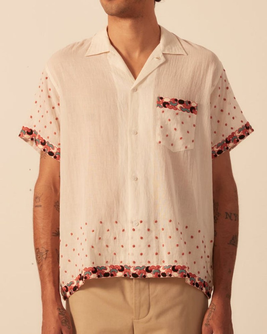 BODE New York Whirling Dot Short Sleeve Shirt | Shirts