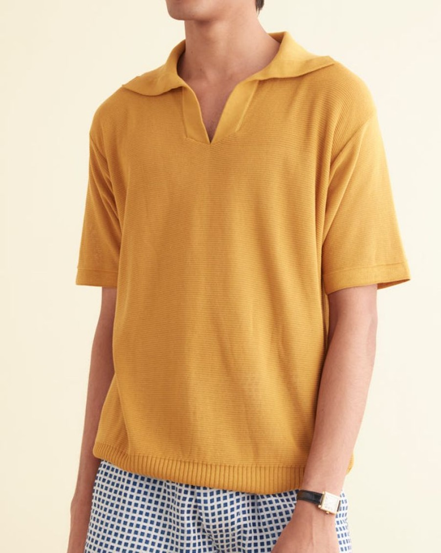 BODE New York Boxy Polo | Knitwear