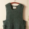 BODE New York Crochet Vest - Green | Knitwear