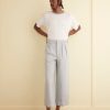 BODE New York Wide Leg Snap Trousers - Light | Trousers & Pants