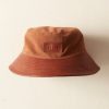 BODE New York Leather Brim Bucket Hat - Tan/Brown | Accessories