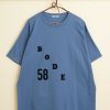 BODE New York Flocked Bode Tee - Blue | Cut & Sew