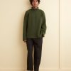 BODE New York Cashmere Rollneck - Green | Knitwear