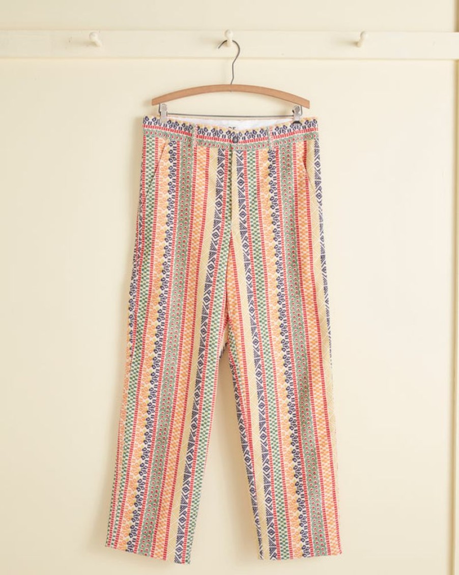 BODE New York Wildflower Stripe Trousers | Trousers & Pants