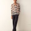 BODE New York Sheer Daisy Long Sleeve Shirt | Shirts