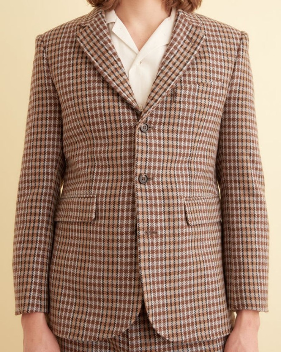 BODE New York Marston Check Suit Jacket | Outerwear