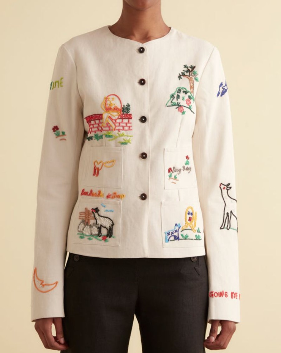 BODE New York Beaded Nursery Rhyme Jacket | Outerwear