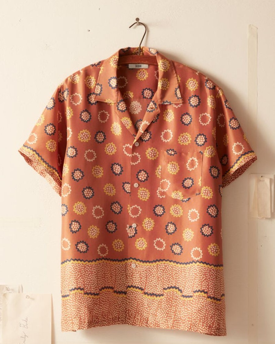 BODE New York Dotted Border Short Sleeve Shirt | Shirts