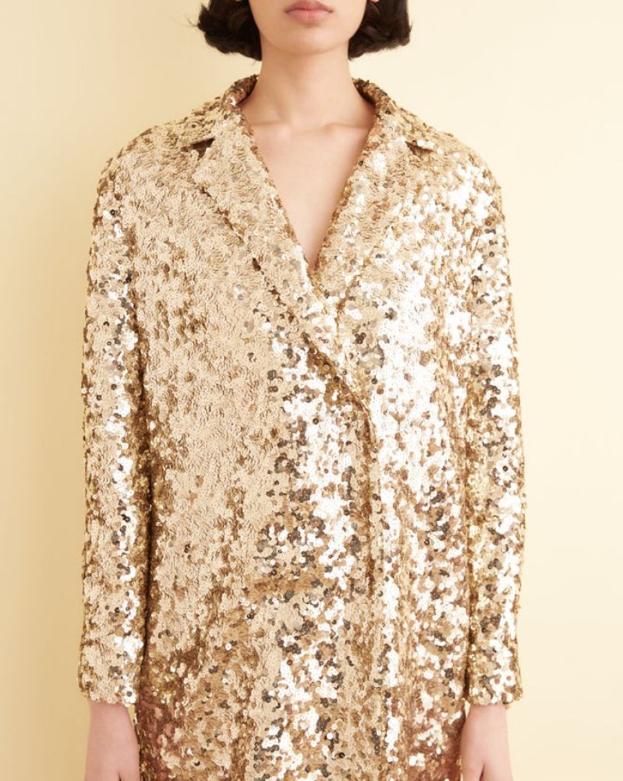 BODE New York Sequin Worcester Coat | Outerwear