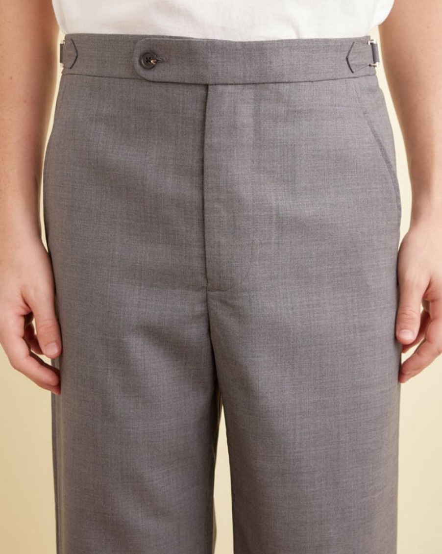 BODE New York Tropical Wool Side-Buckle Trousers | Trousers & Pants