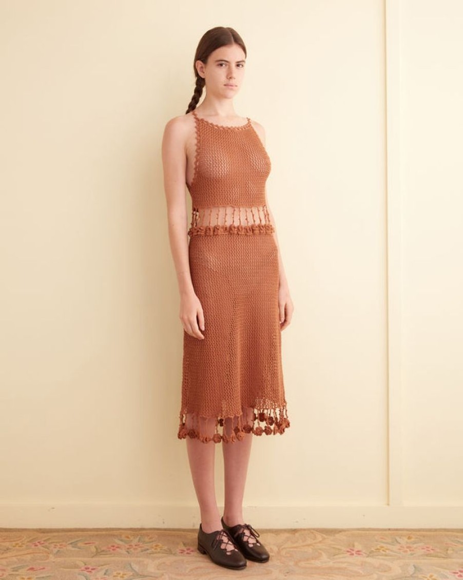 BODE New York Posy Crochet Dress | Knitwear