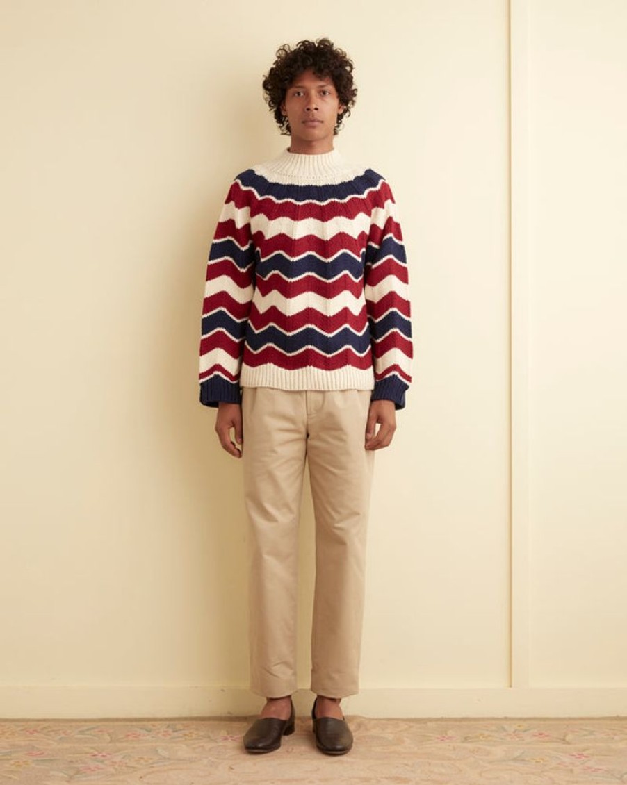 BODE New York Chevron Pullover | Knitwear