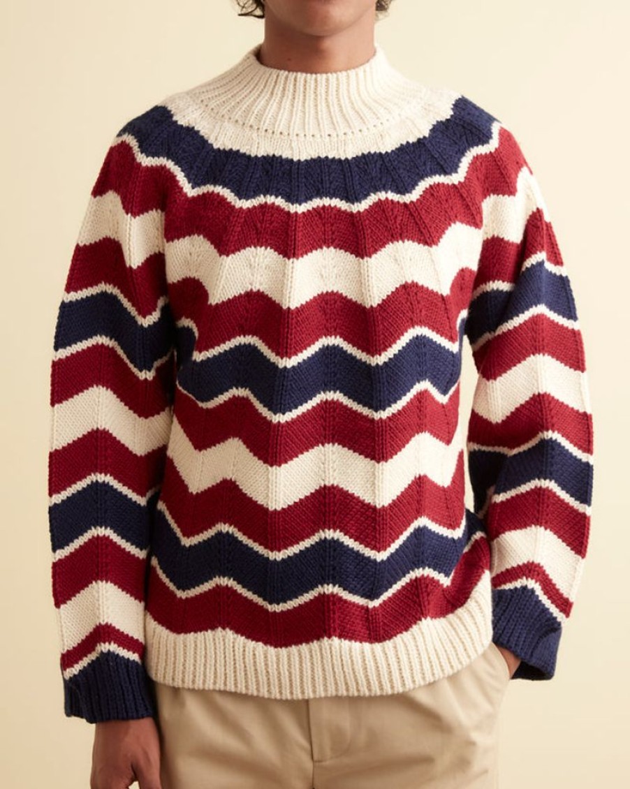 BODE New York Chevron Pullover | Knitwear