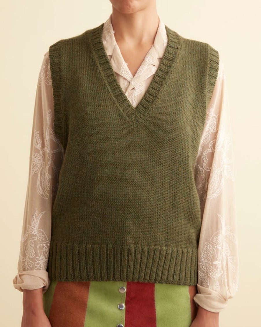 BODE New York Otis Vest | Knitwear