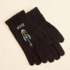 BODE New York Pointelle Gloves - Black | Accessories