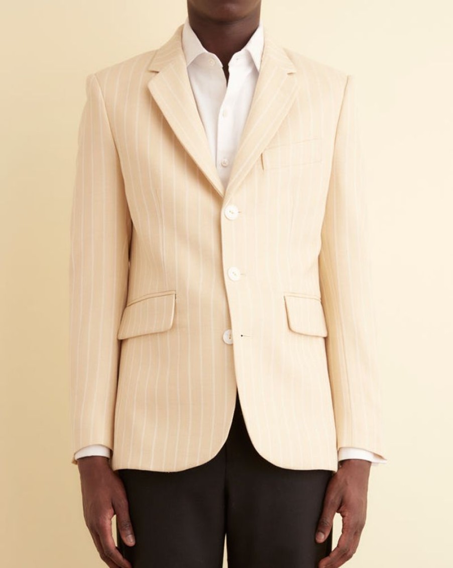 BODE New York Dennis Stripe Suit Jacket | Outerwear