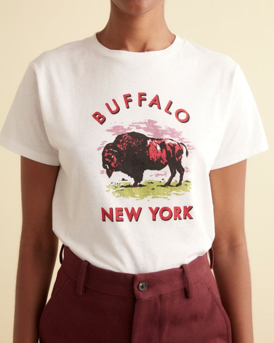 BODE New York Buffalo Tee | Cut And Sew