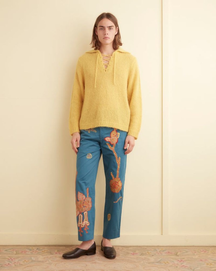 BODE New York Bell Flower Trousers | Trousers & Pants