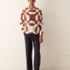 BODE New York Duo Oval Patchwork Long Sleeve Shirt | Shirts