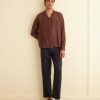 BODE New York Heartwood Long Sleeve Shirt | Shirts