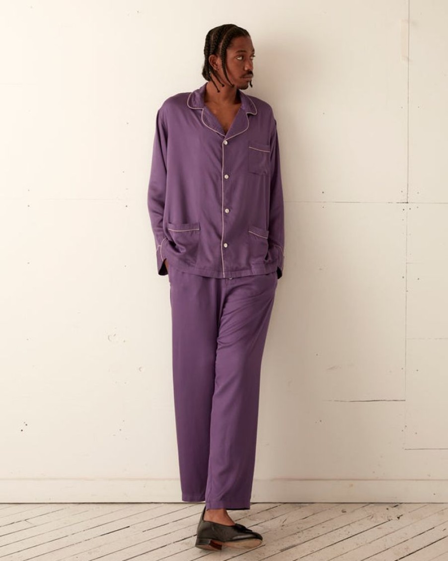 BODE New York Amethyst Pajama Shirt | Shirts