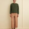 BODE New York Cashmere Crewneck - Green | Knitwear