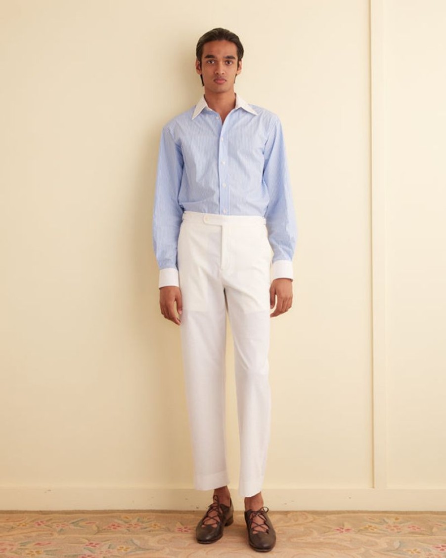 BODE New York Seersucker Suiting Trousers | Trousers & Pants