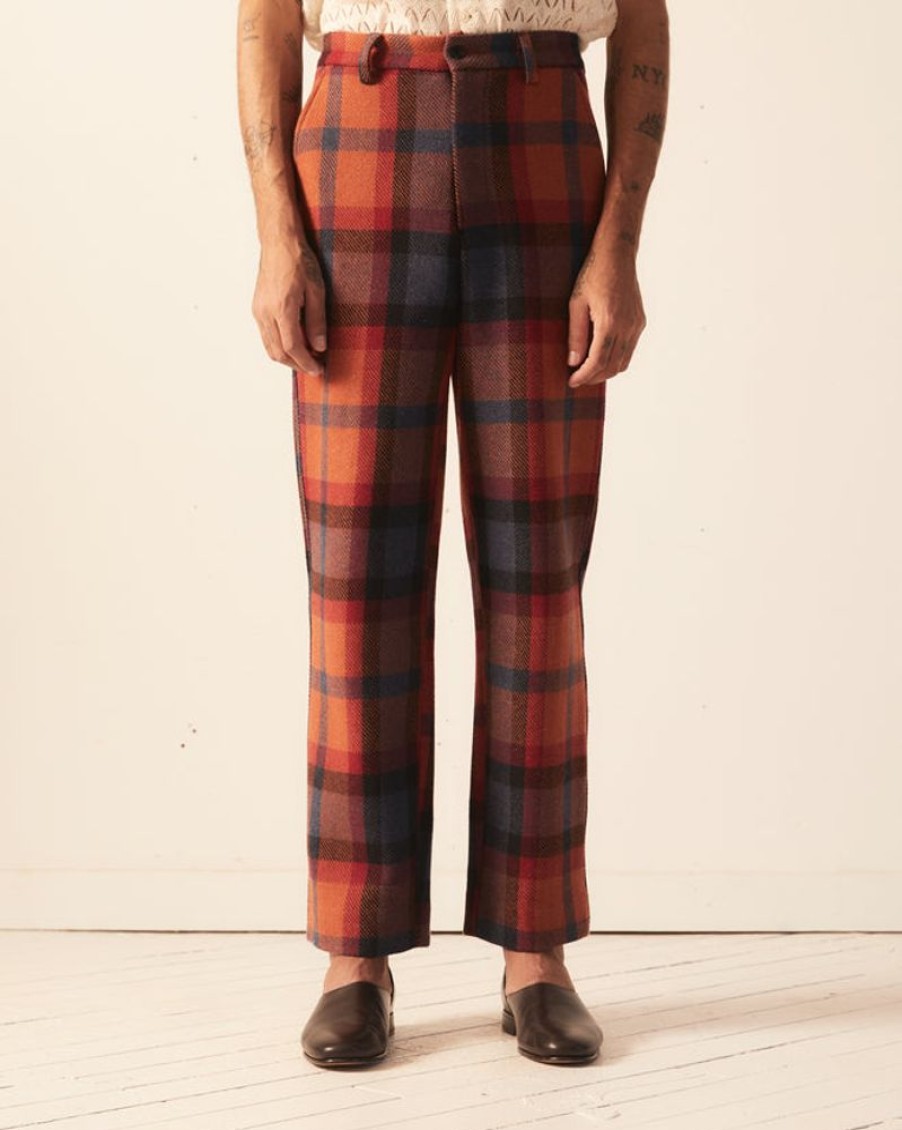 BODE New York Clinton Street Plaid Trousers | Trousers & Pants