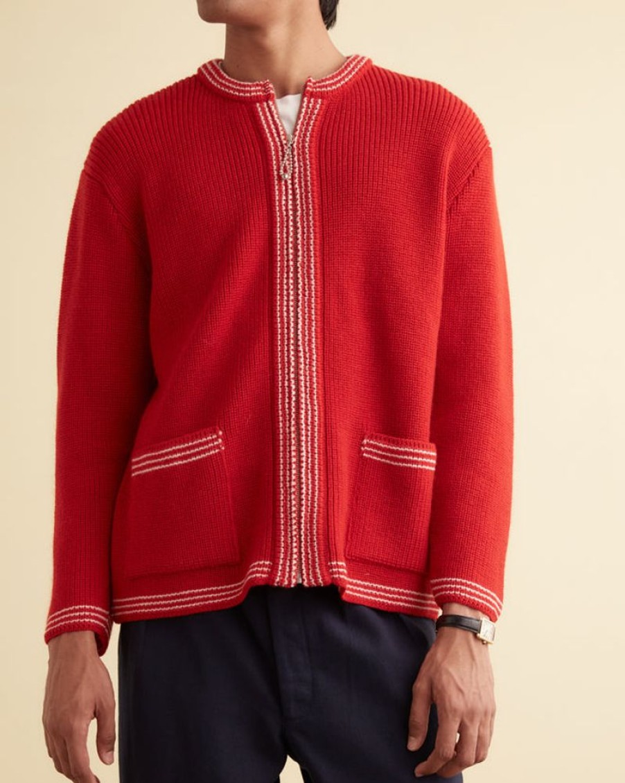 BODE New York Shaker Stitch Cardigan | Knitwear