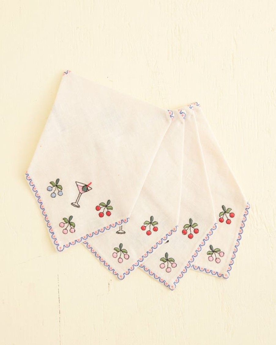 BODE New York Embroidered Cocktail Napkins | Home Goods