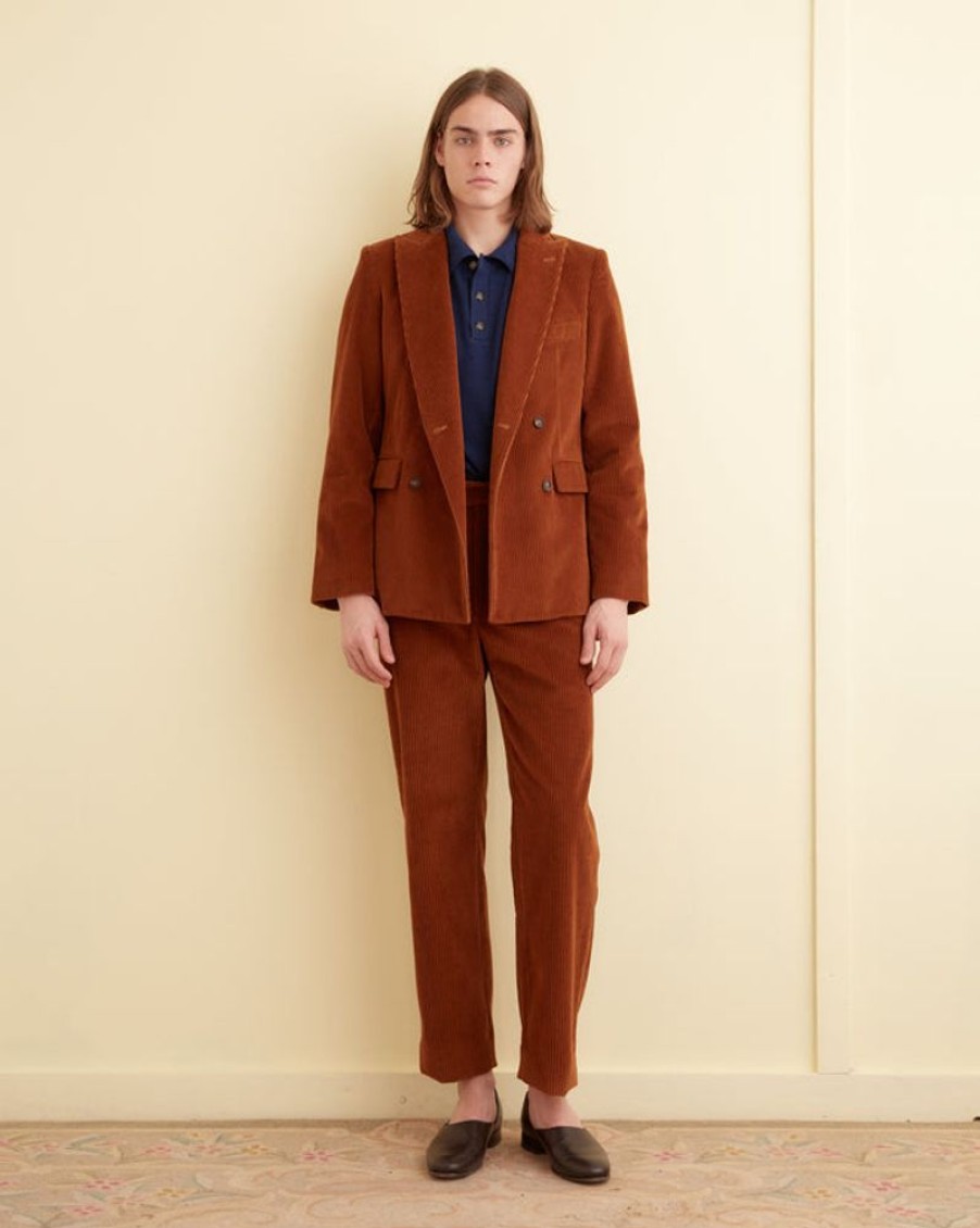 BODE New York Double-Breasted Corduroy Jacket | Suiting