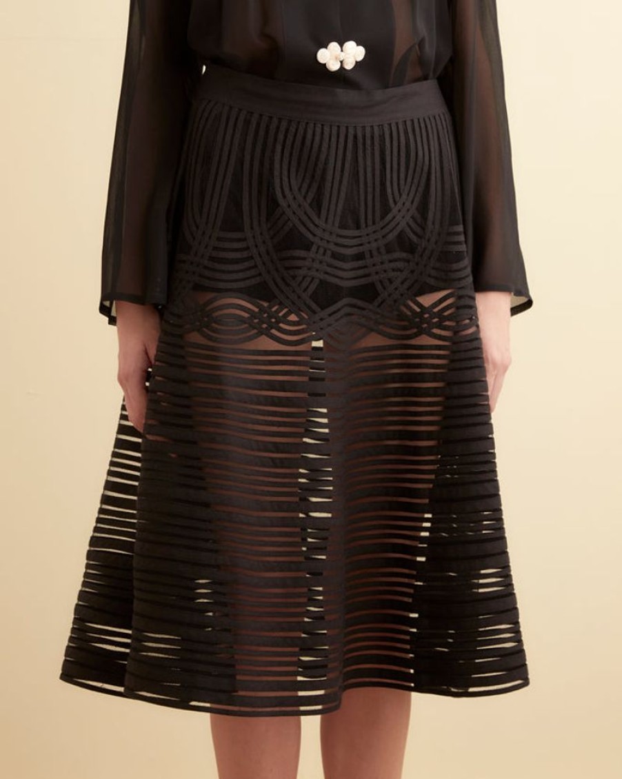 BODE New York Sheer Trellis Skirt | Skirts