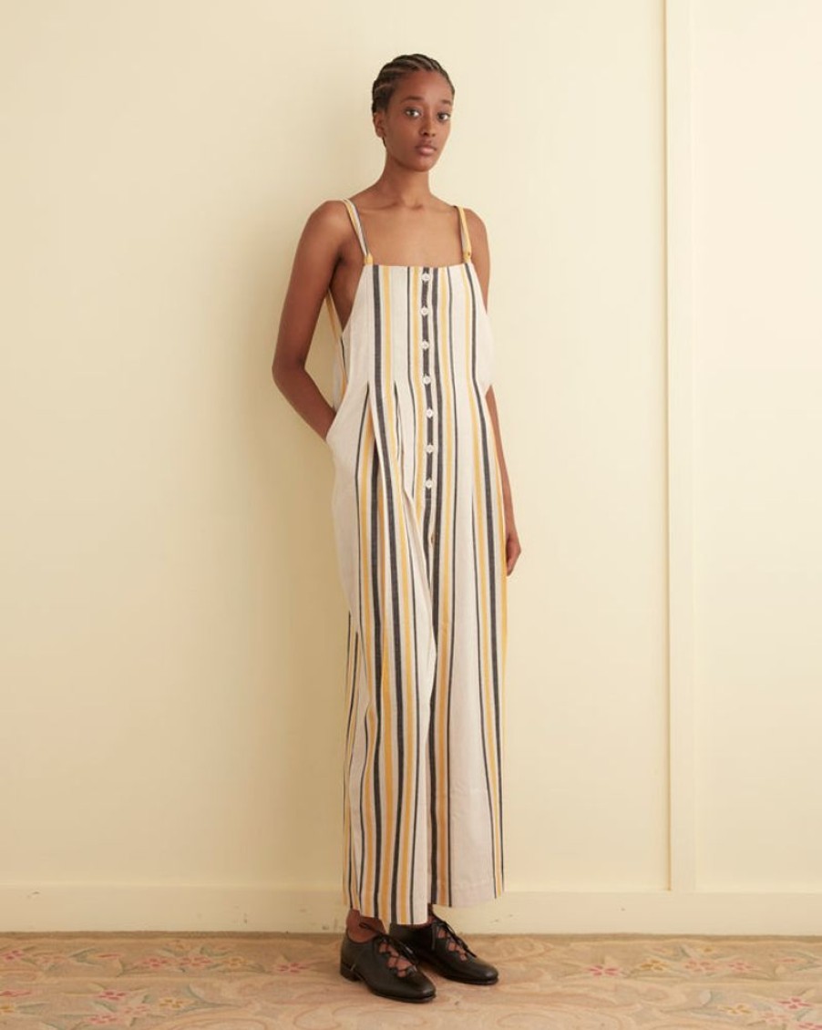 BODE New York Namesake Stripe Jumpsuit | Trousers & Pants